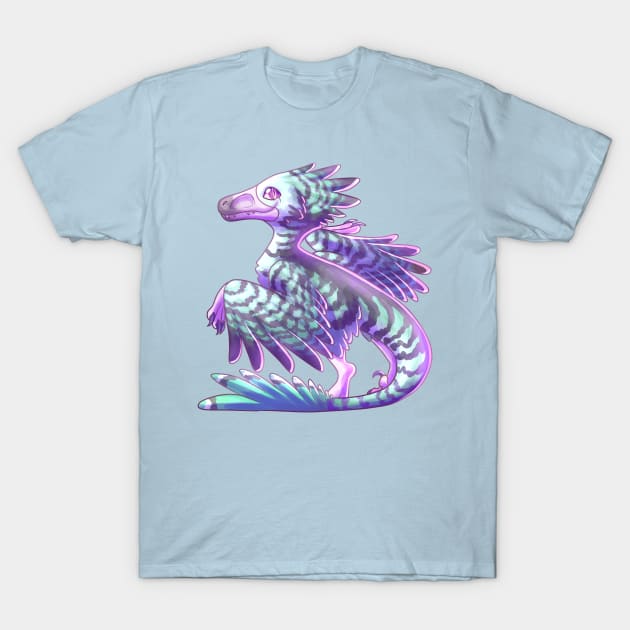 Pastel Velociraptor T-Shirt by cometkins